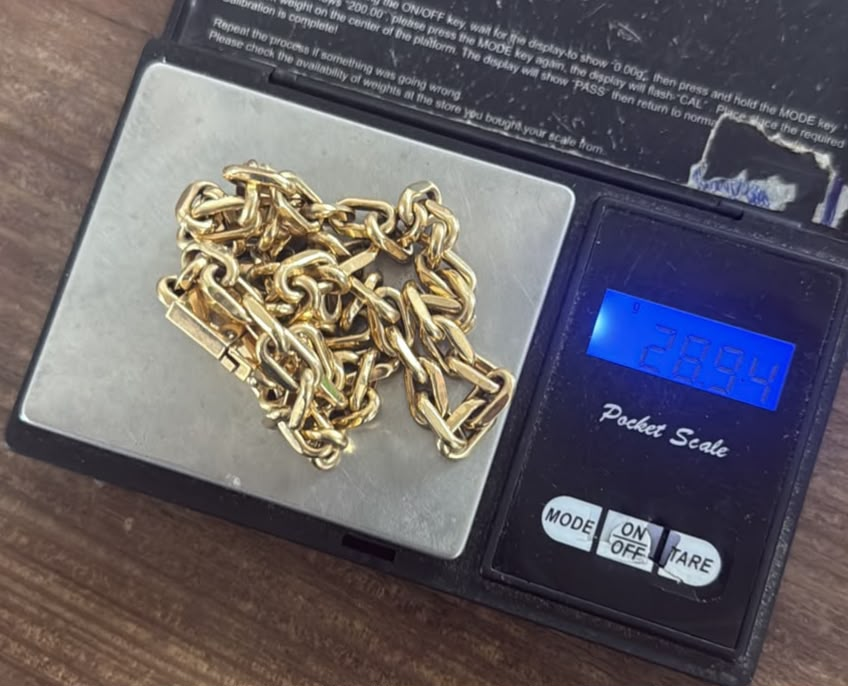 Cordão grumet em ouro — 28,94 g
